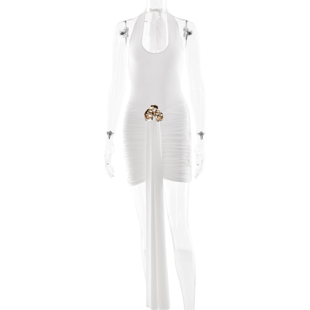 Slimt Fit Femme Skjole — White
